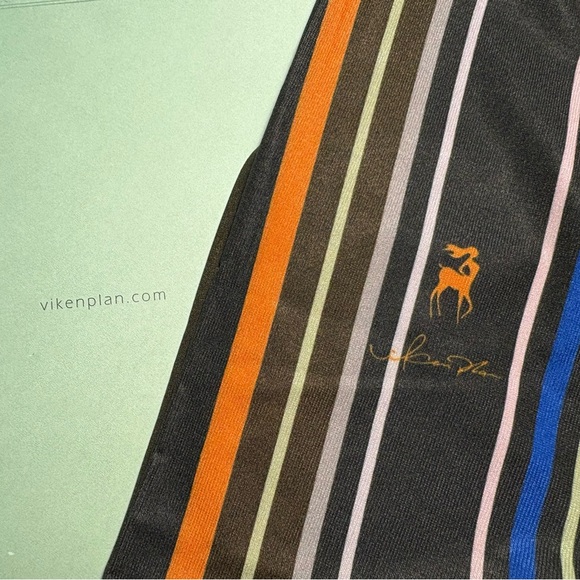 Striped Tights with Multicolor Design - Picture 7 of 10